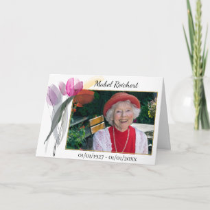 Tack för elegantens vattenfärg för din sympati kort