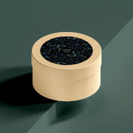 Tack för elegantens vattenfärg grenar runt klistermärke