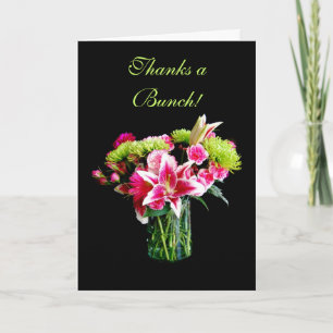 Tack för en bunch, Stargazer Lily Bouquet Kort