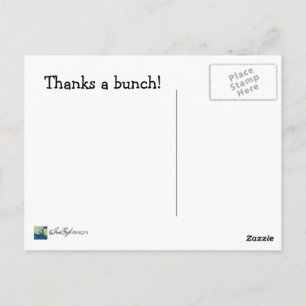 Tack för en bunch - vykort för Tack
