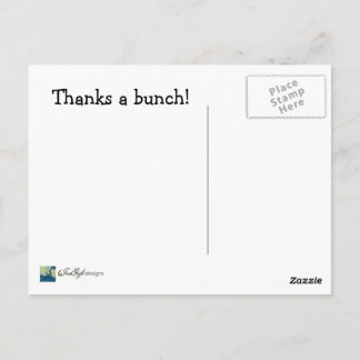 Tack för en bunch - vykort för Tack
