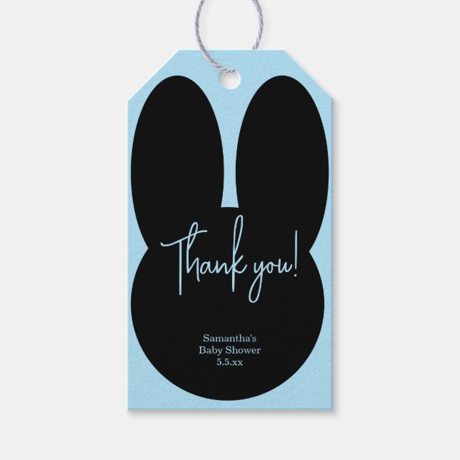 Tack för en enkel kanin. presentetikett (Framsidan)