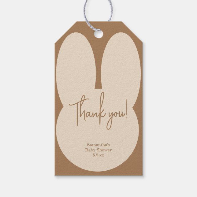 Tack för en enkel kanin. presentetikett (Framsidan)