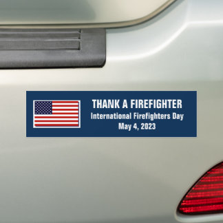 Tack för en Firefighter 2023 Bumper Sticker Bildekal