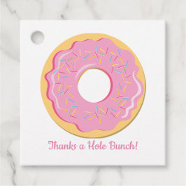 Tack för en hål-bunt gåvor etiketter