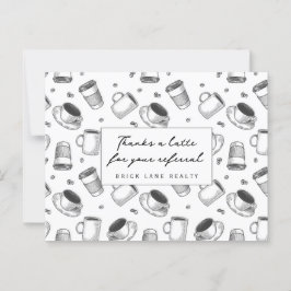 Tack för en kopp referens Fastighetsverksamhet Vykort