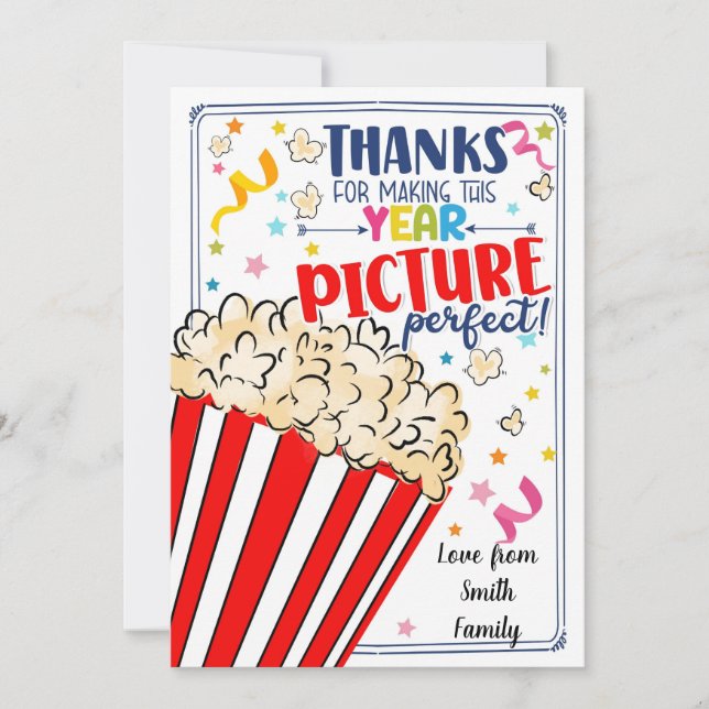 Tack för en lärargåva för bild-perfekten inbjudningar (Framsida)