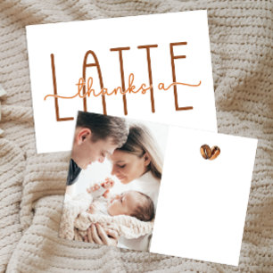 Tack för en liten kaffebabystövel kort