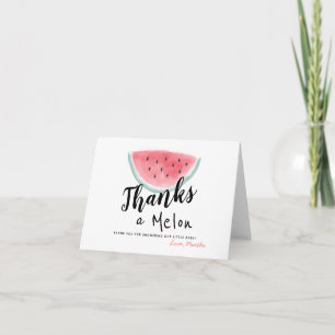 Tack för en Melon Watermelon Baby Shower Kort