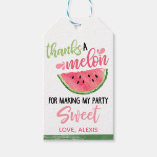 Tack för en Melon Watermelon-favorittagg Presentetikett