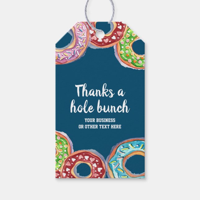Tack för en personlig av hål-gäng. presentetikett (Framsidan)