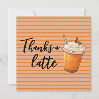 Tack för en sen Pumpkin Coffee Kort