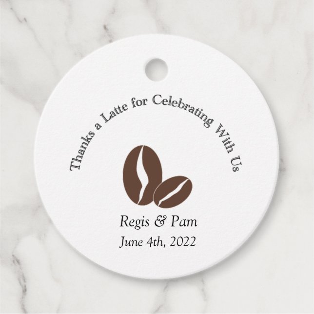 Tack för en Sent Märkre Gåvor Etiketter (Framsida)