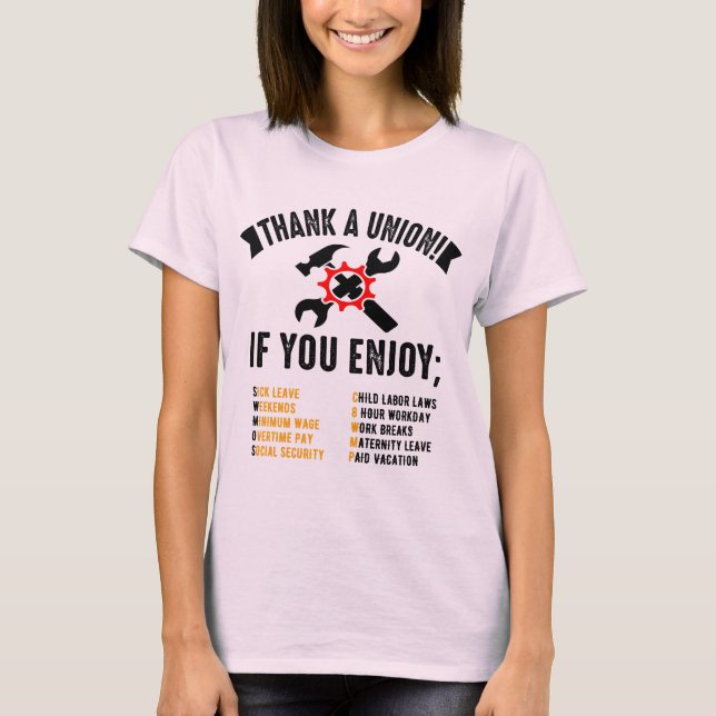 Tack för en union t shirt (Framsida)