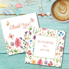 Tack för en vacker dag Blommor Fjärilar