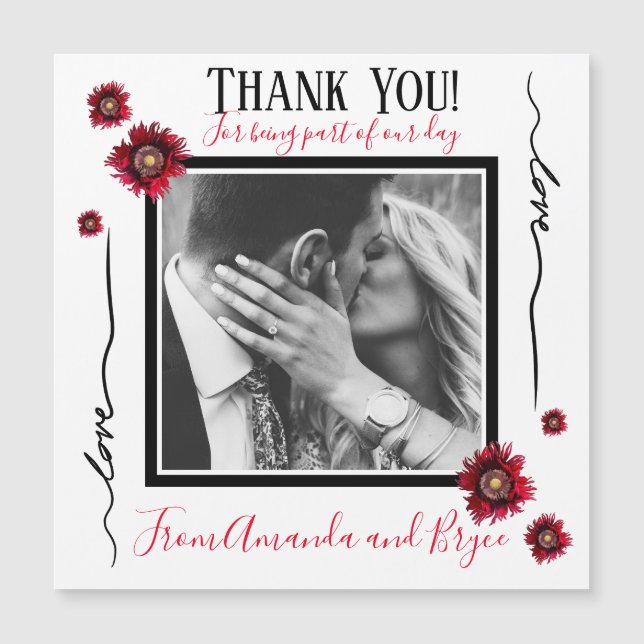 Tack för enkla röda poppor (Framsida)