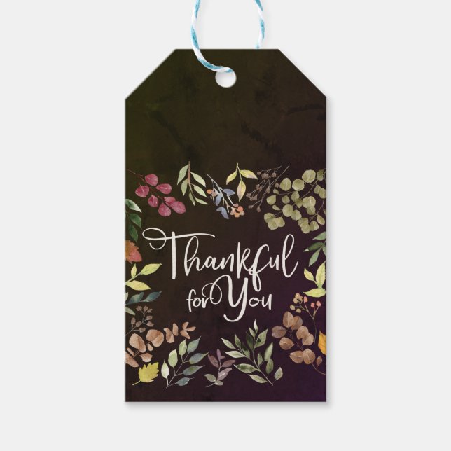 Tack för er - Thanksgiving Presentetikett (Framsidan)