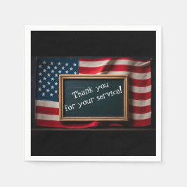 Tack för er tjänst! pappersservett