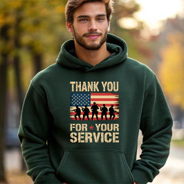 TACK FÖR ER TJÄNST Veterans Day-hyllning Hoodie