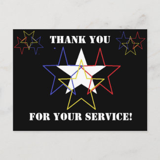 Tack för er tjänst! vykort