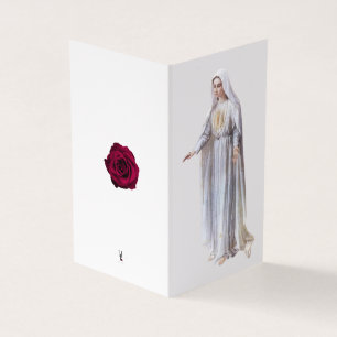 Tack för ert kort, Virgin Mary, katolska kondolean Kort