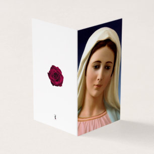 Tack för ert kort, Virgin Mary, katolska kondolean Kort