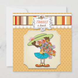 Tack för ett Bunch Funny Girl Flat Card