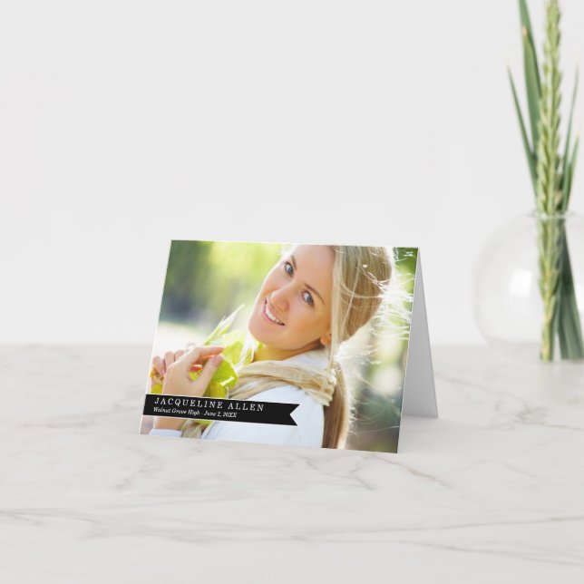 Tack för ett enkelt menyflikskort i Studenten (Framsida)