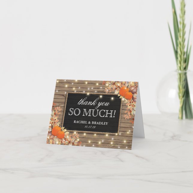 Tack för ett lantligt höstbröllop (Framsida)