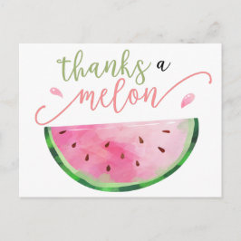 Tack för ett Melon Tack-vykort Vykort