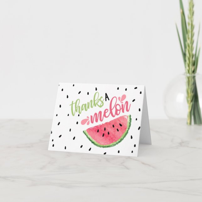 Tack för ett Melon-tackkort Kort (Framsida)