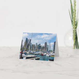 Tack för ett vackert Chicago Harbour-kort Kort