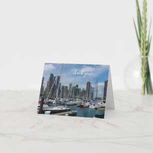 Tack för ett vackert Chicago Harbour-kort Kort