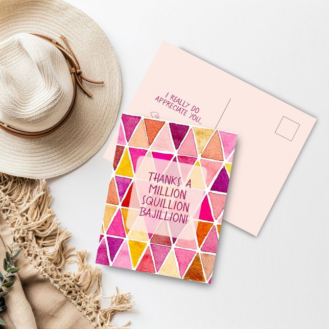 Tack för ett vykort för Vänskap i miljontals bajil (Thanks a Million Bajillion Post Card)