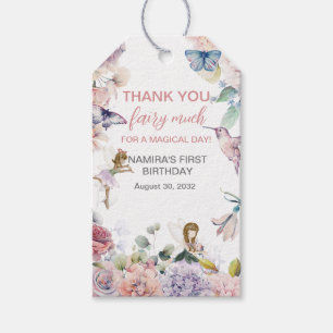 Tack för Fairy Mage-förmånen på födelsedagen Presentetikett