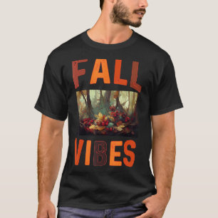 Tack för Fall Vibes Retro Pumpkin Spice Autumn Cof T Shirt