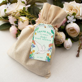 Tack för Fånig Goose Baby Shower Presentetikett