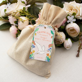 Tack för Fånig Goose Baby Shower Presentetikett