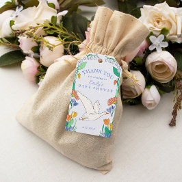 Tack för Fånig Goose Baby Shower Presentetikett