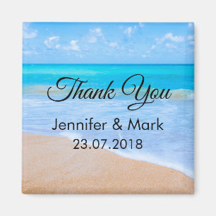 Tack för Fantastisk Beach Tropical Scene Photo Brö Magnet