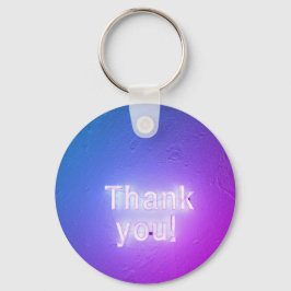 Tack för färgadens nyckelkedja för text nyckelring