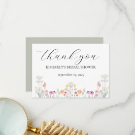 Tack för färgämnet Vår Wildblomma Baby Shower