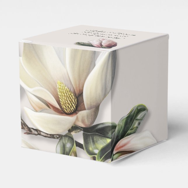 Tack för favoritboxar i Magnolia Flowers Wedding Presentaskar (Framsidan Sidan)