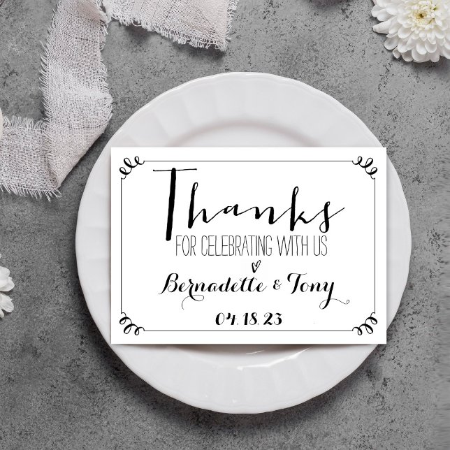 Tack för firandet av oss! Bröllop Tack Inbjudningar (Skapare uppladdad)