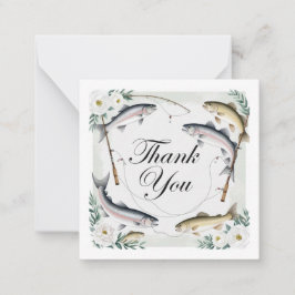 Tack för fiskekort i Älskare Hälsning Anteckningskort