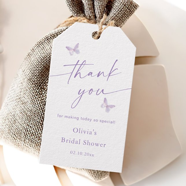 Tack för fjäril-Möhippa Presentetikett (Skapare uppladdad)