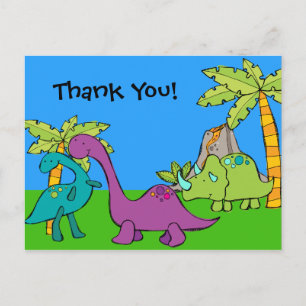 Tack för födelsedag för Dino Dinosaur Vykort