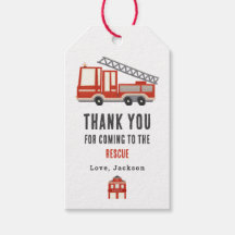 Tack för Födelsedagsfest av brandbil