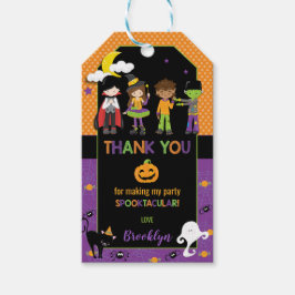 Tack för Födelsedagsfest av ljus-Halloween Presentetikett