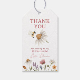 Tack för Födelsedagsfest av Wildblomma Presentetikett